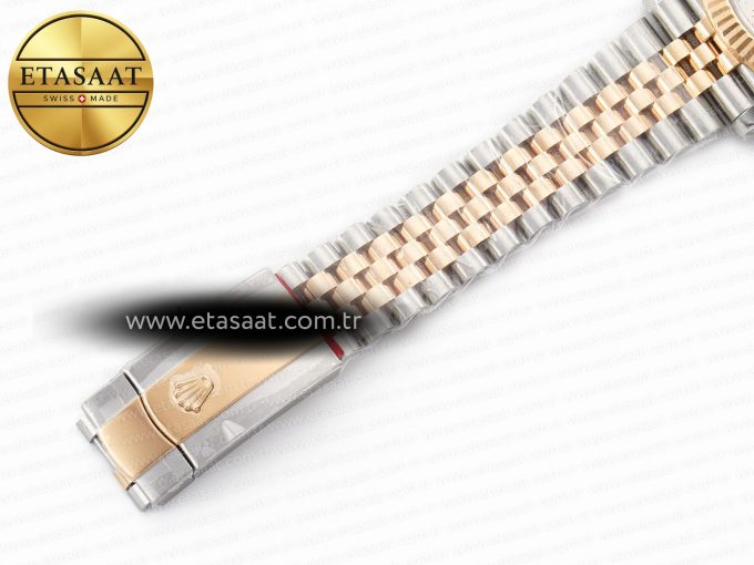 DateJust 41 126331 904L SS/RG Clean 1:1 Best Edition Steel Silver Diamond Stick Dial on Jubilee Bracelet VR3235 - Görsel 27
