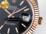 DateJust 41 126331 ARF 1:1 Best Edition 904L Steel Black Dial on SS/RG Jubilee Bracelet SH3235（Gain Weight） - Görsel 12