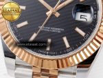 DateJust 41 126331 ARF 1:1 Best Edition 904L Steel Black Dial on SS/RG Jubilee Bracelet SH3235（Gain Weight） - Görsel 13