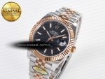 DateJust 41 126331 ARF 1:1 Best Edition 904L Steel Black Dial on SS/RG Jubilee Bracelet SH3235（Gain Weight） - Görsel 2