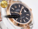 DateJust 41 126331 ARF 1:1 Best Edition 904L Steel Black Dial on SS/RG Jubilee Bracelet SH3235（Gain Weight） - Görsel 5