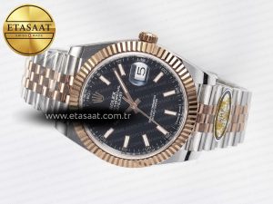 DateJust 41 126331 ARF 1:1 Best Edition 904L Steel Black Dial on SS/RG Jubilee Bracelet SH3235（Gain Weight） - Görsel 9