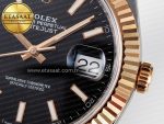 DateJust 41 126331 ARF 1:1 Best Edition 904L Steel Black Dial on SS/RG Oyster Bracelet SH3235（Gain Weight） - Görsel 11