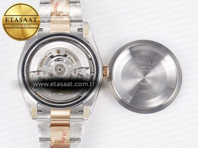 DateJust 41 126331 ARF 1:1 Best Edition 904L Steel Black Dial on SS/RG Oyster Bracelet SH3235（Gain Weight） - Görsel 19