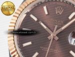 DateJust 41 126331 ARF 1:1 Best Edition 904L Steel Brown Dial on SS/RG Jubilee Bracelet SH3235（Gain Weight） - Görsel 12