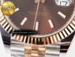 DateJust 41 126331 ARF 1:1 Best Edition 904L Steel Brown Dial on SS/RG Jubilee Bracelet SH3235（Gain Weight） - Görsel 13