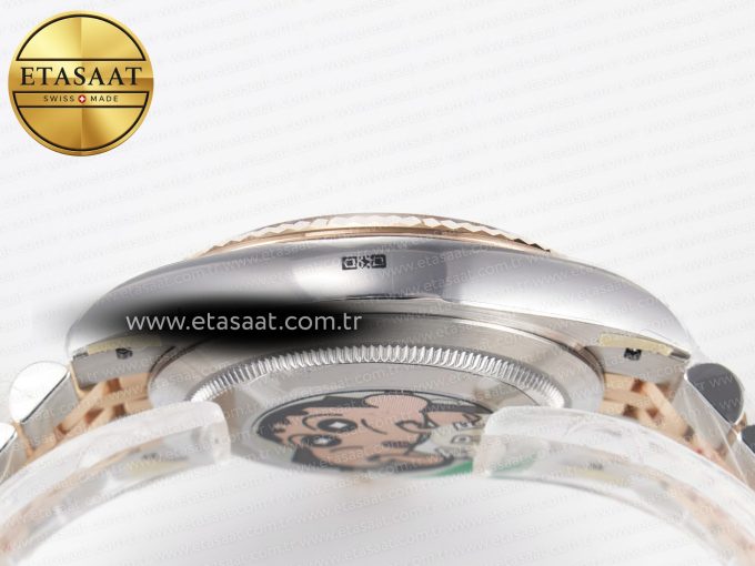 DateJust 41 126331 ARF 1:1 Best Edition 904L Steel Brown Dial on SS/RG Jubilee Bracelet SH3235（Gain Weight） - Görsel 14