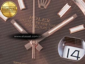 DateJust 41 126331 ARF 1:1 Best Edition 904L Steel Brown Dial on SS/RG Oyster Bracelet SH3235（Gain Weight） - Görsel 11