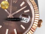 DateJust 41 126331 ARF 1:1 Best Edition 904L Steel Brown Dial on SS/RG Oyster Bracelet SH3235（Gain Weight） - Görsel 12