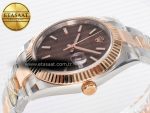 DateJust 41 126331 ARF 1:1 Best Edition 904L Steel Brown Dial on SS/RG Oyster Bracelet SH3235（Gain Weight） - Görsel 6
