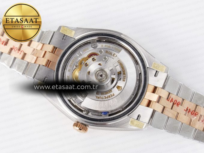 DateJust 41 126331 ARF 1:1 Best Edition 904L Steel Brown Diamonds Dial on SS/RG Jubilee Bracelet SH3235（Gain Weight） - Görsel 19