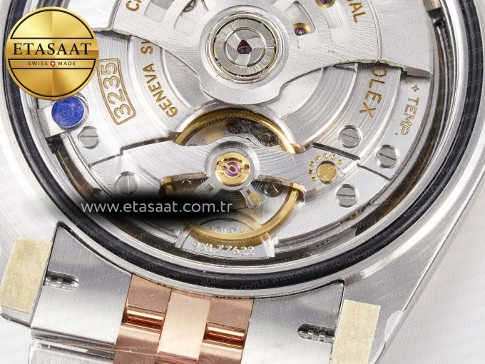 DateJust 41 126331 ARF 1:1 Best Edition 904L Steel Brown Diamonds Dial on SS/RG Jubilee Bracelet SH3235（Gain Weight） - Görsel 24