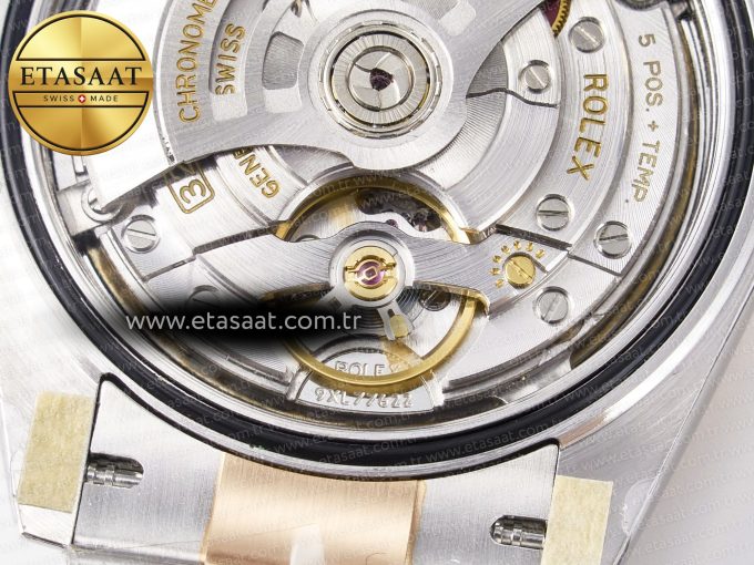 DateJust 41 126331 ARF 1:1 Best Edition 904L Steel Brown Diamonds Dial on SS/RG Oyster Bracelet SH3235（Gain Weight） - Görsel 24