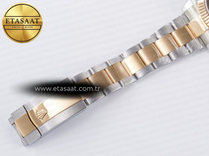 DateJust 41 126331 ARF 1:1 Best Edition 904L Steel Brown Diamonds Dial on SS/RG Oyster Bracelet SH3235（Gain Weight） - Görsel 27
