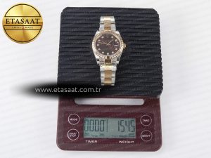 DateJust 41 126331 ARF 1:1 Best Edition 904L Steel Brown Diamonds Dial on SS/RG Oyster Bracelet SH3235（Gain Weight） - Görsel 35