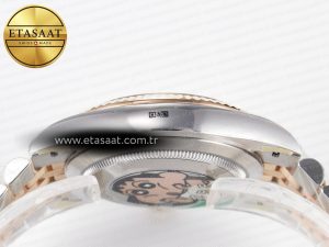 DateJust 41 126331 ARF 1:1 Best Edition 904L Steel Gray Dial Green Roman Marker on SS/RG Jubilee Bracelet SH3235（Gain Weight） - Görsel 14