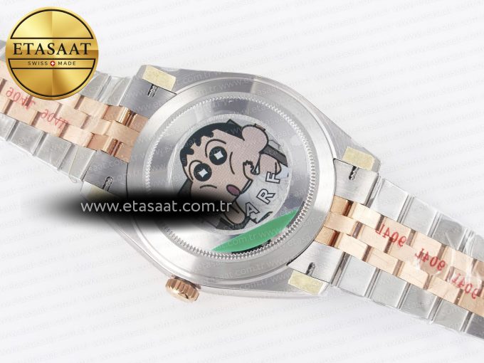 DateJust 41 126331 ARF 1:1 Best Edition 904L Steel Gray Dial Green Roman Marker on SS/RG Jubilee Bracelet SH3235（Gain Weight） - Görsel 17