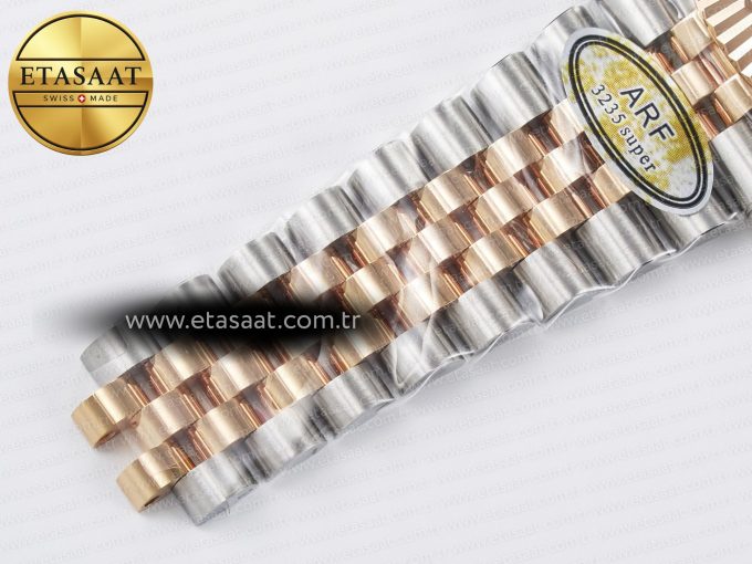 DateJust 41 126331 ARF 1:1 Best Edition 904L Steel Gray Dial Green Roman Marker on SS/RG Jubilee Bracelet SH3235（Gain Weight） - Görsel 26