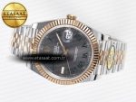 DateJust 41 126331 ARF 1:1 Best Edition 904L Steel Gray Dial Green Roman Marker on SS/RG Jubilee Bracelet SH3235（Gain Weight） - Görsel 6