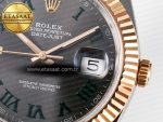 DateJust 41 126331 ARF 1:1 Best Edition 904L Steel Gray Dial Green Roman Marker on SS/RG Oyster Bracelet SH3235（Gain Weight） - Görsel 12