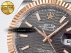 DateJust 41 126331 ARF 1:1 Best Edition 904L Steel Gray Textured Dial on SS/RG Jubilee Bracelet SH3235（Gain Weight） - Görsel 10