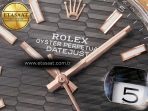 DateJust 41 126331 ARF 1:1 Best Edition 904L Steel Gray Textured Dial on SS/RG Jubilee Bracelet SH3235（Gain Weight） - Görsel 11