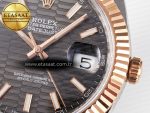 DateJust 41 126331 ARF 1:1 Best Edition 904L Steel Gray Textured Dial on SS/RG Jubilee Bracelet SH3235（Gain Weight） - Görsel 12