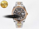 DateJust 41 126331 ARF 1:1 Best Edition 904L Steel Gray Textured Dial on SS/RG Jubilee Bracelet SH3235（Gain Weight） - Görsel 3