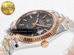 DateJust 41 126331 ARF 1:1 Best Edition 904L Steel Gray Textured Dial on SS/RG Jubilee Bracelet SH3235（Gain Weight） - Görsel 6