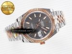 DateJust 41 126331 ARF 1:1 Best Edition 904L Steel Gray Textured Dial on SS/RG Jubilee Bracelet SH3235（Gain Weight） - Görsel 8