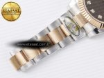 DateJust 41 126331 ARF 1:1 Best Edition 904L Steel Gray Textured Dial on SS/RG Oyster Bracelet SH3235（Gain Weight） - Görsel 26