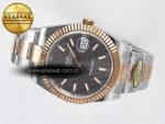DateJust 41 126331 ARF 1:1 Best Edition 904L Steel Gray Textured Dial on SS/RG Oyster Bracelet SH3235（Gain Weight） - Görsel 9