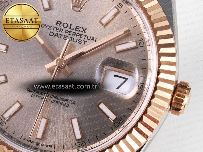 DateJust 41 126331 ARF 1:1 Best Edition 904L Steel RG Dial on SS/RG Jubilee Bracelet SH3235（Gain Weight） - Görsel 11
