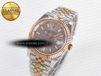 DateJust 41 126331 ARF 1:1 Best Edition 904L Steel RG Dial on SS/RG Jubilee Bracelet SH3235（Gain Weight） - Görsel 2