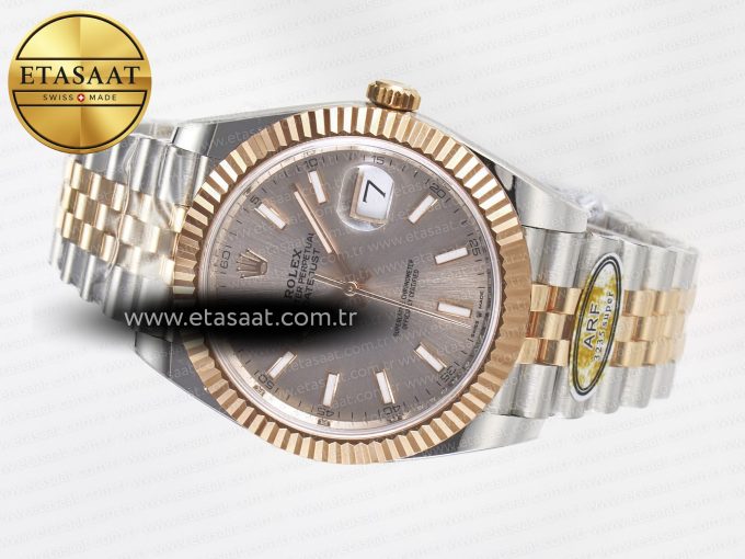 DateJust 41 126331 ARF 1:1 Best Edition 904L Steel RG Dial on SS/RG Jubilee Bracelet SH3235（Gain Weight） - Görsel 6