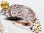 DateJust 41 126331 ARF 1:1 Best Edition 904L Steel RG Dial on SS/RG Jubilee Bracelet SH3235（Gain Weight） - Görsel 8