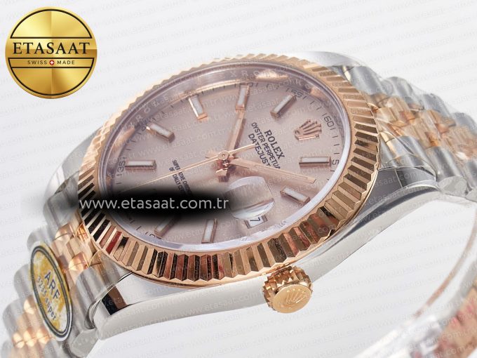 DateJust 41 126331 ARF 1:1 Best Edition 904L Steel RG Dial on SS/RG Jubilee Bracelet SH3235（Gain Weight） - Görsel 9