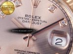 DateJust 41 126331 ARF 1:1 Best Edition 904L Steel RG Diamonds Dial on SS/RG Jubilee Bracelet SH3235（Gain Weight） - Görsel 11