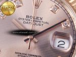 DateJust 41 126331 ARF 1:1 Best Edition 904L Steel RG Diamonds Dial on SS/RG Jubilee Bracelet SH3235（Gain Weight） - Görsel 11