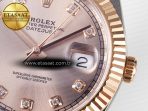DateJust 41 126331 ARF 1:1 Best Edition 904L Steel RG Diamonds Dial on SS/RG Jubilee Bracelet SH3235（Gain Weight） - Görsel 12