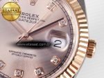 DateJust 41 126331 ARF 1:1 Best Edition 904L Steel RG Diamonds Dial on SS/RG Jubilee Bracelet SH3235（Gain Weight） - Görsel 12