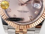 DateJust 41 126331 ARF 1:1 Best Edition 904L Steel RG Diamonds Dial on SS/RG Jubilee Bracelet SH3235（Gain Weight） - Görsel 13