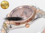 DateJust 41 126331 ARF 1:1 Best Edition 904L Steel RG Diamonds Dial on SS/RG Jubilee Bracelet SH3235（Gain Weight） - Görsel 6