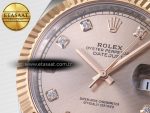 DateJust 41 126331 ARF 1:1 Best Edition 904L Steel RG Diamonds Dial on SS/RG Oyster Bracelet SH3235（Gain Weight） - Görsel 12