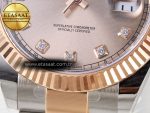 DateJust 41 126331 ARF 1:1 Best Edition 904L Steel RG Diamonds Dial on SS/RG Oyster Bracelet SH3235（Gain Weight） - Görsel 13