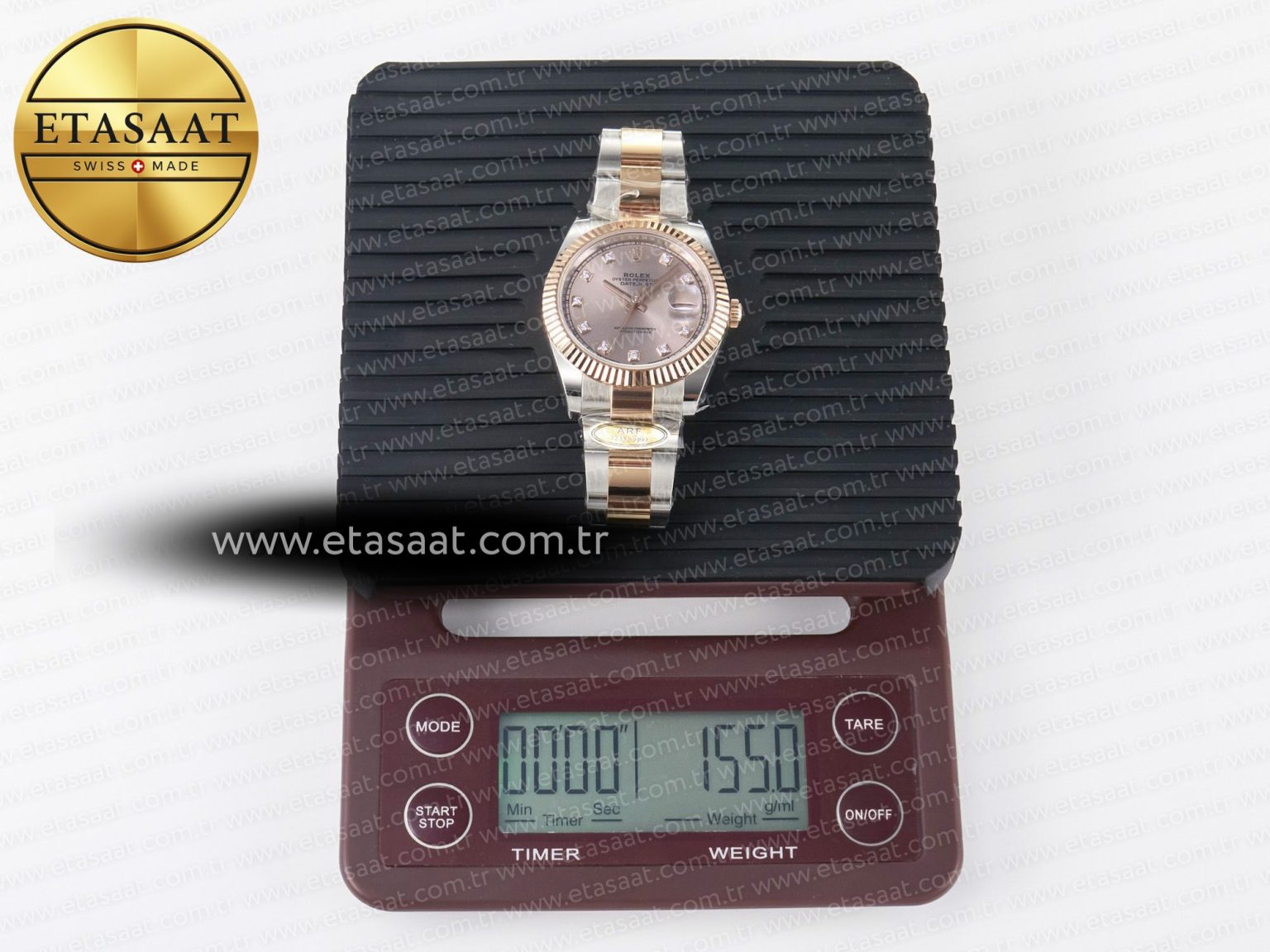 DateJust 41 126331 ARF 1:1 Best Edition 904L Steel RG Diamonds Dial on SS/RG Oyster Bracelet SH3235（Gain Weight） - Görsel 35