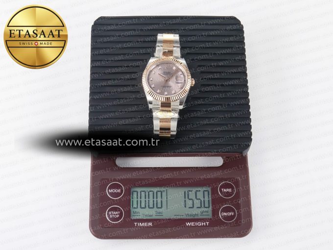 DateJust 41 126331 ARF 1:1 Best Edition 904L Steel RG Diamonds Dial on SS/RG Oyster Bracelet SH3235（Gain Weight） - Görsel 35