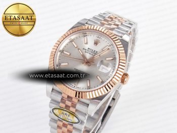 DateJust 41 126331 ARF 1:1 Best Edition 904L Steel Silver Dial on SS/RG Jubilee Bracelet SH3235（Gain Weight）