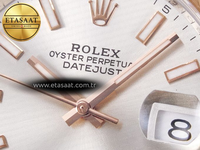 DateJust 41 126331 ARF 1:1 Best Edition 904L Steel Silver Dial on SS/RG Jubilee Bracelet SH3235（Gain Weight） - Görsel 11