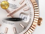 DateJust 41 126331 ARF 1:1 Best Edition 904L Steel Silver Dial on SS/RG Jubilee Bracelet SH3235（Gain Weight） - Görsel 12